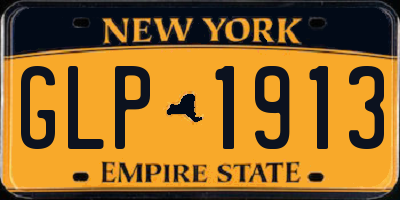 NY license plate GLP1913