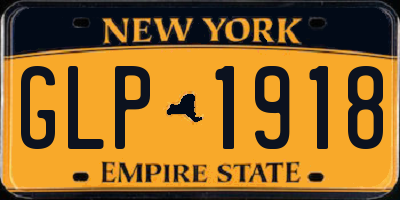 NY license plate GLP1918