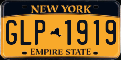 NY license plate GLP1919