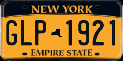 NY license plate GLP1921