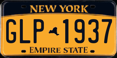 NY license plate GLP1937