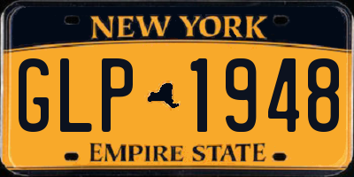 NY license plate GLP1948