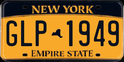 NY license plate GLP1949