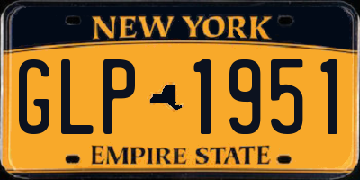 NY license plate GLP1951