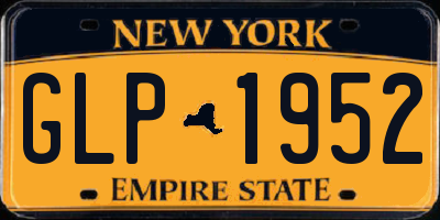 NY license plate GLP1952