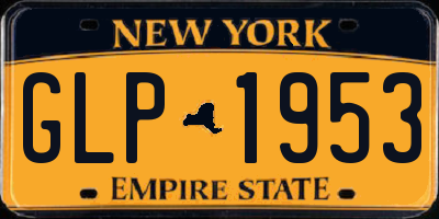 NY license plate GLP1953