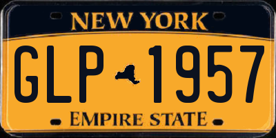 NY license plate GLP1957