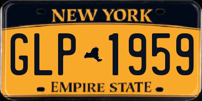 NY license plate GLP1959