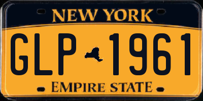 NY license plate GLP1961
