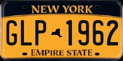 NY license plate GLP1962