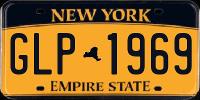 NY license plate GLP1969