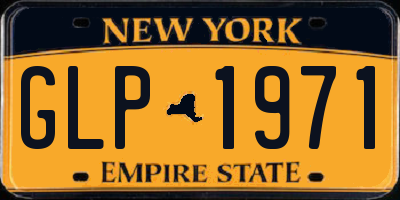 NY license plate GLP1971