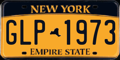 NY license plate GLP1973