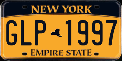 NY license plate GLP1997