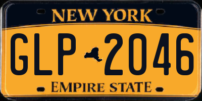 NY license plate GLP2046