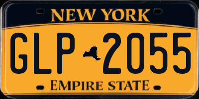 NY license plate GLP2055