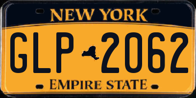 NY license plate GLP2062
