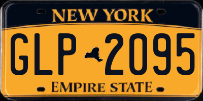 NY license plate GLP2095