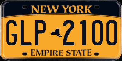 NY license plate GLP2100