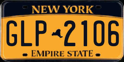 NY license plate GLP2106