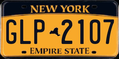 NY license plate GLP2107