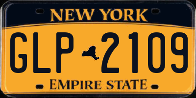 NY license plate GLP2109