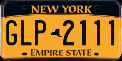 NY license plate GLP2111