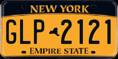 NY license plate GLP2121