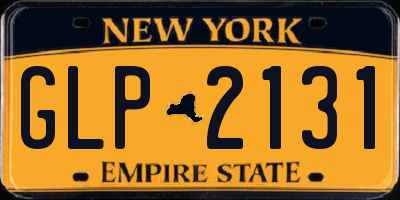NY license plate GLP2131