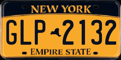 NY license plate GLP2132