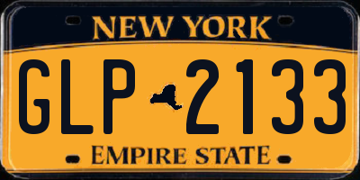 NY license plate GLP2133