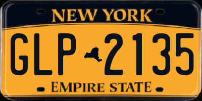 NY license plate GLP2135