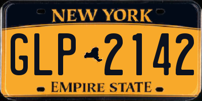 NY license plate GLP2142