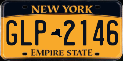 NY license plate GLP2146