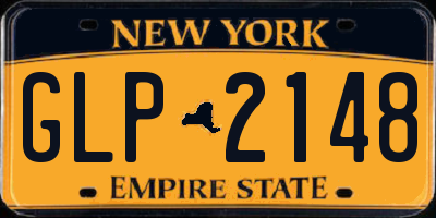NY license plate GLP2148