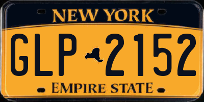NY license plate GLP2152