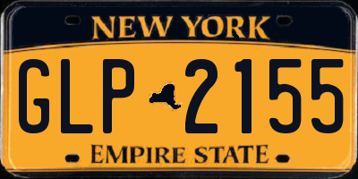 NY license plate GLP2155