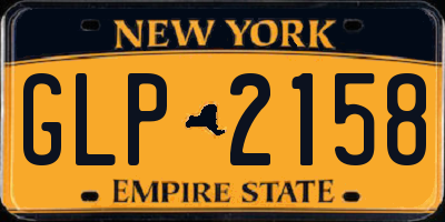 NY license plate GLP2158