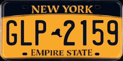NY license plate GLP2159