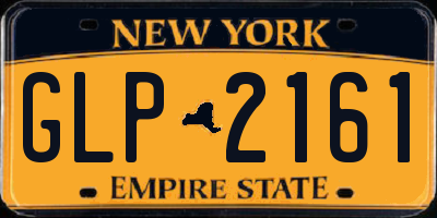 NY license plate GLP2161