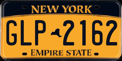 NY license plate GLP2162