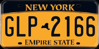 NY license plate GLP2166