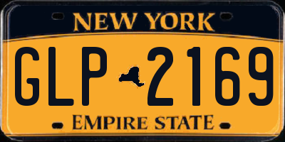 NY license plate GLP2169
