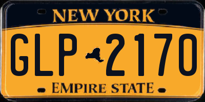 NY license plate GLP2170