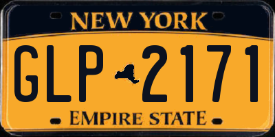 NY license plate GLP2171