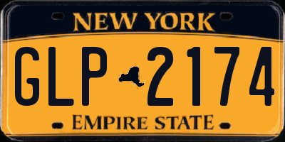 NY license plate GLP2174