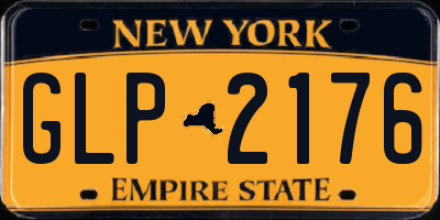 NY license plate GLP2176