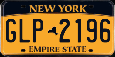 NY license plate GLP2196