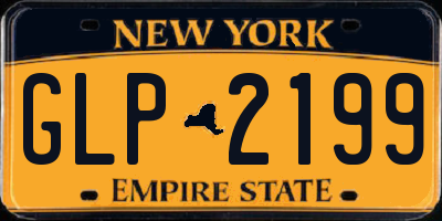 NY license plate GLP2199