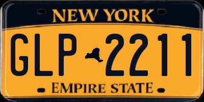NY license plate GLP2211
